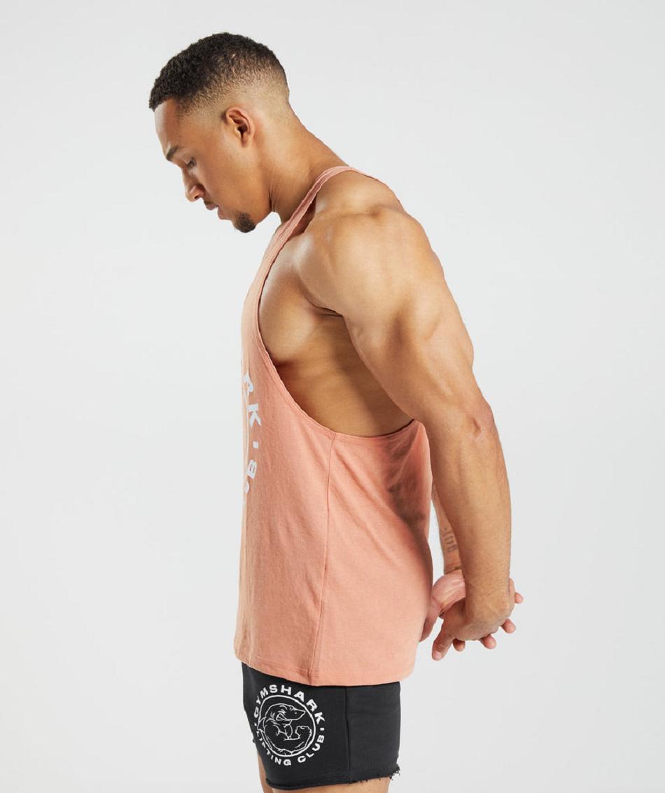 Stringers Męskie Gymshark Legacy Różowe | PL 3739HAP